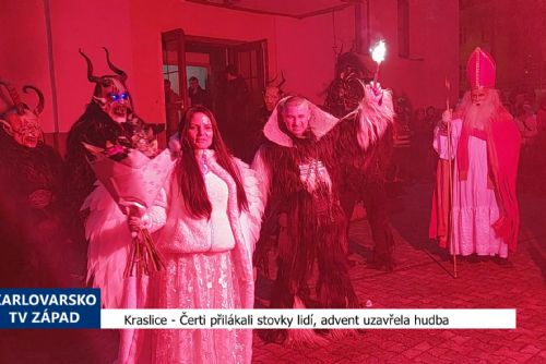 obrázek:Kraslice: Čerti přilákali stovky lidí, advent uzavřela hudba (TV Západ)