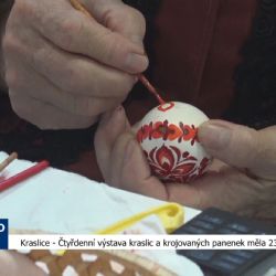Kraslice: Čtyřdenní výstava kraslic a krojovaných panenek měla 23. ročník (TV Západ)