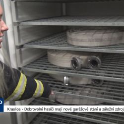 Kraslice: Dobrovolní hasiči mají nové garážové stání a záložní zdroj elektřiny (TV Západ)