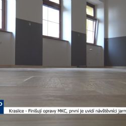 Kraslice: Finišují opravy MKC, první je uvidí návštěvníci jarmarku (TV Západ)