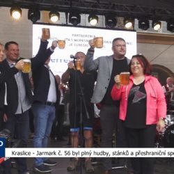 Kraslice: Jarmark č. 56 byl plný hudby, stánků a přeshraniční spolupráce (TV Západ)