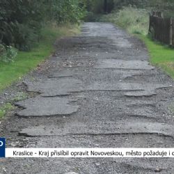 Kraslice: Kraj přislíbil opravit Novoveskou, město požaduje i další místa (TV Západ)