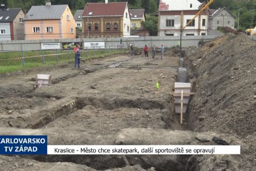 Foto: Kraslice: Město chce skatepark, další sportoviště se opravují (TV Západ)