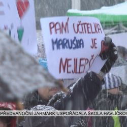 Kraslice: Předvánoční trh uspořádala škola Havlíčkova (TV Západ)