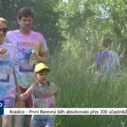 Kraslice: První barevný běh absolvovalo přes 300 účastníků (TV Západ)
