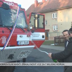 Kynšperk: Dobrovolní hasiči získali nové auto za 7 milionů (TV Západ)
