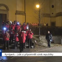 Kynšperk: Lidé si připomněli vznik republiky (TV Západ)