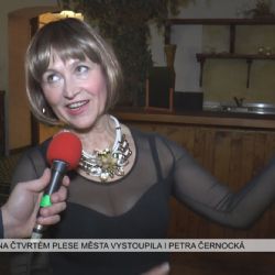 Kynšperk: Na čtvrtém plese města vystoupila i Petra Černocká (TV Západ)