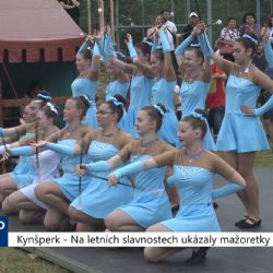 Kynšperk: Na Letních slavnostech ukázaly mažoretky poháry (TV Západ)