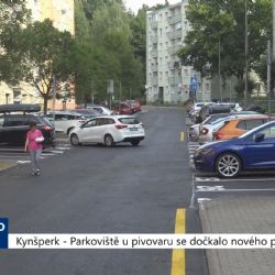 Kynšperk: Parkoviště u pivovaru se dočkalo nového povrchu (TV Západ)