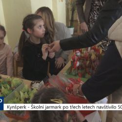 Kynšperk: Školní jarmark po třech letech navštívilo 500 lidí (TV Západ)