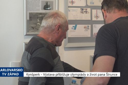Foto: Kynšperk: Výstava přibližuje olympiády a život pana Štrunce (TV Západ)
