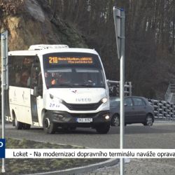 Loket: Na modernizaci dopravního terminálu naváže oprava mostu (TV Západ)