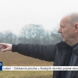 Loket: Odstavná plocha u finských domků pojme stovky aut (TV Západ)