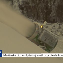 Mariánské Lázně: Lyžařský areál brzy otevře kompletně (TV Západ)