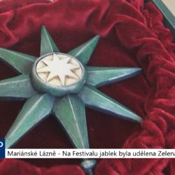 Mariánské Lázně: Na festivalu jablek byla udělena cena Zelená hvězda (TV Západ)