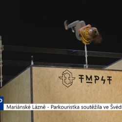 Mariánské Lázně: Parkouristka Hladíková soutěžila ve Švédsku (TV Západ)