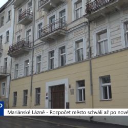 Mariánské Lázně: Rozpočet město schválí až po novém roce (TV Západ)
