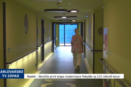 Foto: Nejdek: Skončila první etapa modernizace Matyáše za 210 milionů korun (TV Západ)