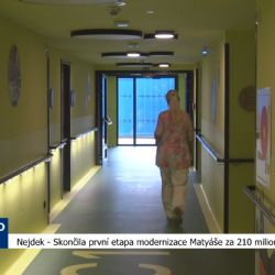 Nejdek: Skončila první etapa modernizace Matyáše za 210 milionů korun (TV Západ)