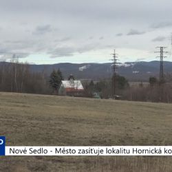 Nové Sedlo: Město zasíťuje lokalitu Hornická kolonie (TV Západ)