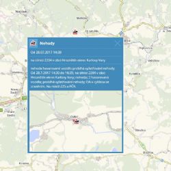 Odeř: Nehoda dvou aut a zraněný cyklista