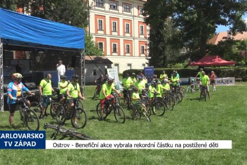 Foto: Ostrov: Benefiční akce vybrala rekordní částku na postižené děti (TV Západ)