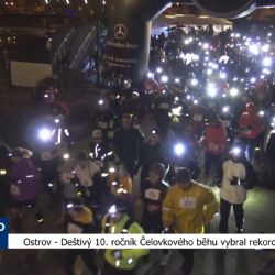 Ostrov: Deštivý 10. ročník Čelovkového běhu vybral rekordní částku (TV Západ)