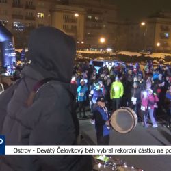 Ostrov: Devátý Čelovkový běh vybral rekordní částku na pomoc (TV Západ)