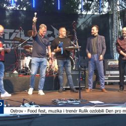 Ostrov: Food fest, muzika i trenér Rulík ozdobili Den pro město (TV Západ)