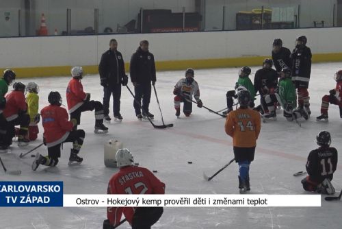 Foto: Ostrov: Hokejový kemp prověřil děti i změnami teplot (TV Západ)