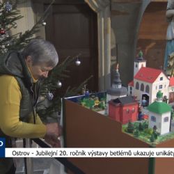 Ostrov: Jubilejní 20. ročník výstavy betlémů ukazuje unikáty (TV Západ)	