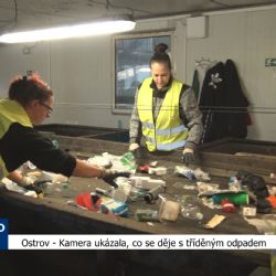 Ostrov: Kamera ukázala, co se děje s tříděným odpadem (TV Západ)