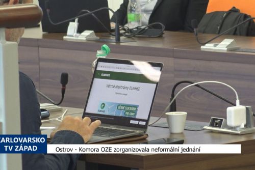 Foto: Ostrov: Komora OZE zorganizovala neformální jednání (TV Západ)