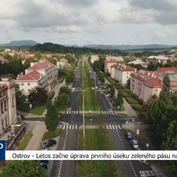 Ostrov: Letos začne úprava prvního úseku zeleného pásu na Hlavní (TV Západ)