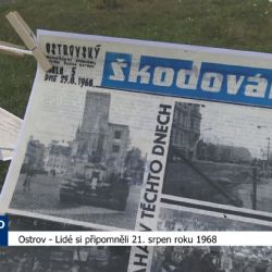Ostrov: Lidé si připomněli 21. srpen roku 1968 (TV Západ)