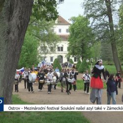 Ostrov: Mezinárodní festival Soukání našel azyl také v Zámeckém parku (TV Západ)