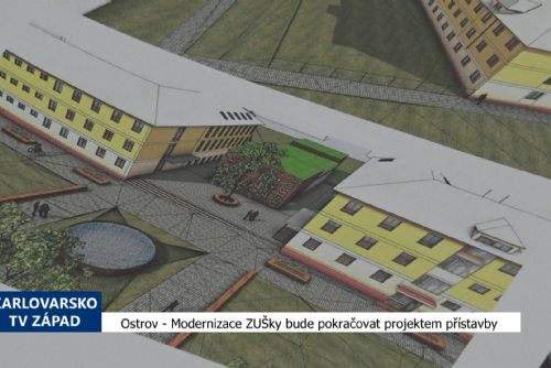 Foto: Ostrov: Modernizace ZUŠky bude pokračovat projektem přístavby (TV Západ)