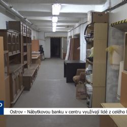 Ostrov: Nábytkovou banku v centru využívají lidé z celého kraje (TV Západ)
