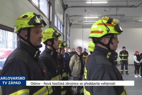 Foto: Ostrov: Nová hasičská zbrojnice se představila veřejnosti (TV Západ)