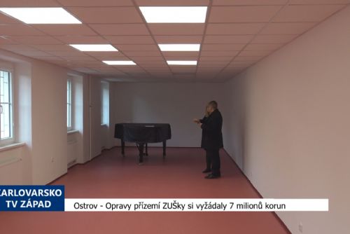 Foto: Ostrov: Opravy přízemí ZUŠky si vyžádaly 7 milionů korun (TV Západ)