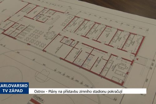 Foto: Ostrov: Plány na přístavbu zimní stadionu pokračují (TV Západ)