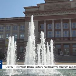 Ostrov: Přeměna Domu kultury na Kreativní centrum začíná (TV Západ)