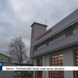 Ostrov: Profesionální hasiči mají novou zbrojnici (TV Ostrov)