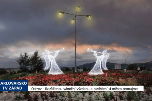 obrázek:Ostrov: Rozšíření vánoční výzdoby a osvětlení si město pronajme (TV Západ)