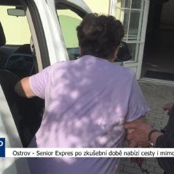 Ostrov: Senior Expres po zkušební době nabízí cesty i mimo město (TV Západ)