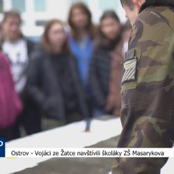 Ostrov: Vojáci ze Žatce navštívili školáky ZŠ Masarykova (TV Západ)