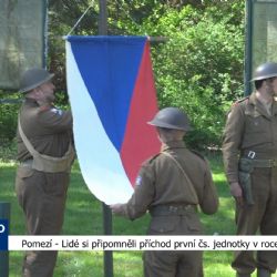 Pomezí: Lidé si připomněli příchod první čs. jednotky v roce 1945 (TV Západ)