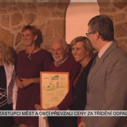 Poustka: Zástupci měst a obcí převzali ceny za třídění odpadů (TV Západ)
