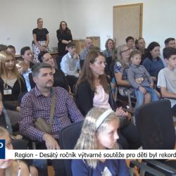 Region: Desátý ročník výtvarné soutěže pro děti byl s rekordní účastí (TV Západ)